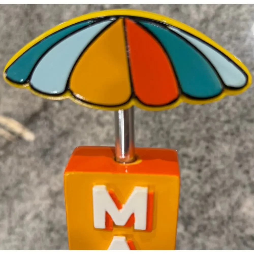 Golden Road Brewing- MANGO CART- Wheat Ale- Beer Tap/Handle Multicolor Umbrella